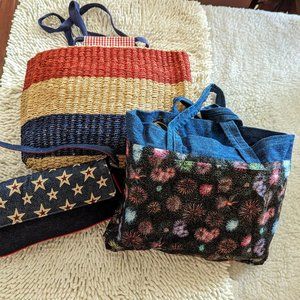 Bundle of three (3) patriotic theme purses